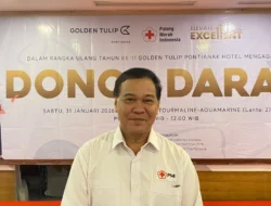 Penuhi Stok 150-200 Kantong Per Hari, PMI Pontianak Gandeng Golden Tulip Gelar Donor Darah