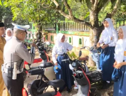 Demi Keselamatan, Siswa SMPN 3 Sukadana Diajak Paham Risiko Sepeda Listrik di Jalan Raya
