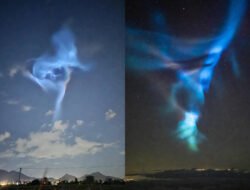 Viral Cahaya Biru Hiasi Langit Sebelum Gempa Beruntun Guncang Aceh, Warga Soroti Kejanggalan