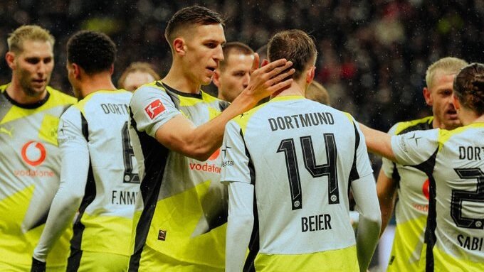 Hasil Frankfurt vs Dortmund 3-3: Drama Balas Gol