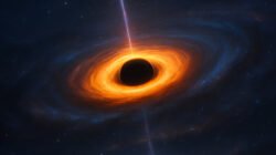 Ilustrasi AI - Objek misterius yang mengorbit bintang dan dikira planet ternyata bisa jadi adalah lubang hitam purba. (Dok. Ist)