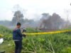 Polisi Segel 5 Hektare Lahan Gambut Terbakar di Sungai Raya