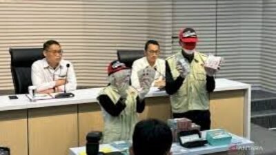 Konferensi pers KPK terkait kasus suap pajak di Kakarta Utara. (Dok. KPK)