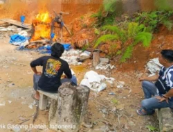 Satgas Polres Solok Selatan Bakar Pondok dan Tutup Lokasi Tambang Emas Ilegal