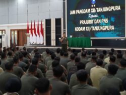 Beri Pengarahan di Makodam, Pangdam XII/Tpr Ingatkan Prajurit Jangan Tabrak Rambu Peraturan