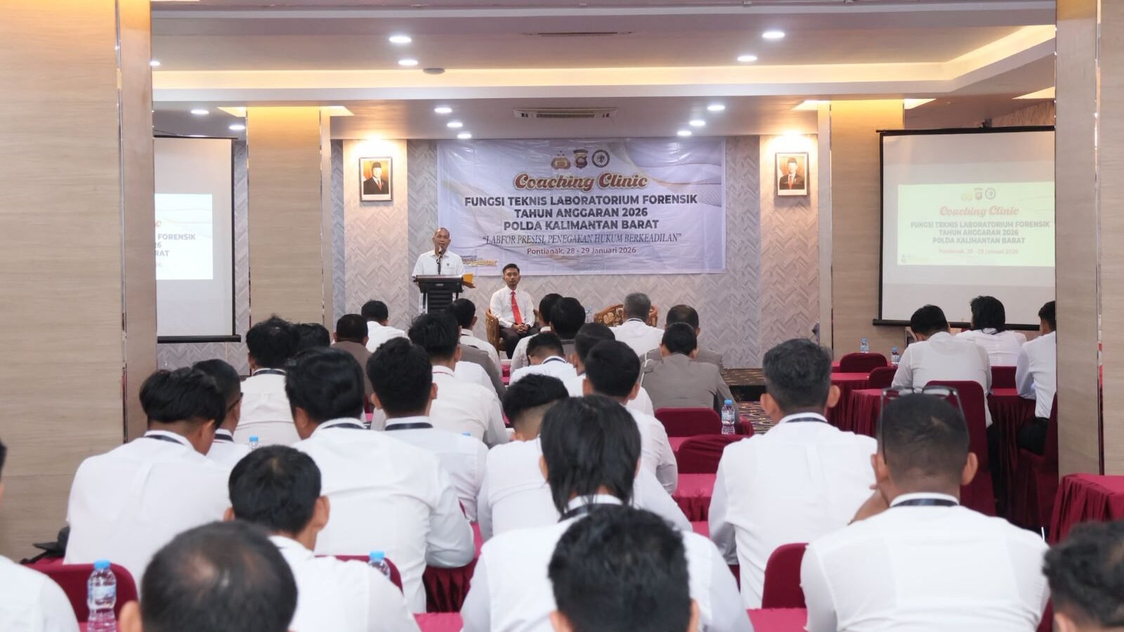 Polda Kalbar gelar Coaching Clinic Fungsi Teknis Laboratorium Forensik TA 2026.