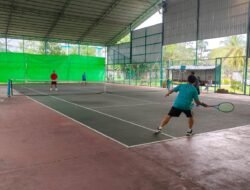PELTI Kalbar Gelar Laga Persahabatan Lawan Tim Tenis Uplands Sarawak