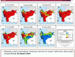 BMKG Rilis Peringatan Dini Potensi Karhutla di Kalbar Sepekan ke Depan