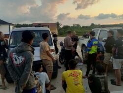 Sedang Padamkan Karhutla, Personel Polres Kubu Raya Gerak Cepat Bubarkan Aksi Balap Liar