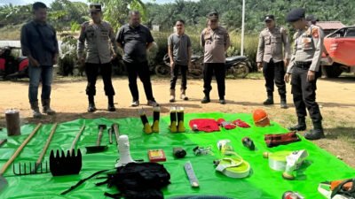 Polres Sekadau cek kesiapan alat Karhutla perusahaan di Belitang Hulu. AKP Triyono tegaskan pencegahan lebih efektif daripada penanganan. (Dok: @sihumaspolressekadau)