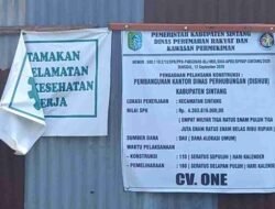 Telan Anggaran Rp 4,3 Miliar, Proyek Kantor Dishub Sintang Belum Rampung Meski Kontrak Kedaluwarsa