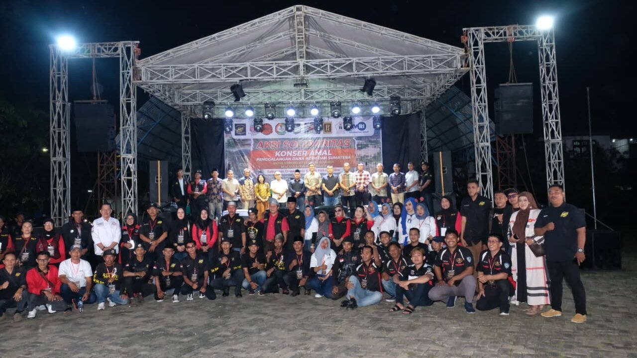 Gabungan ormas dan klub motor gelar konser amal peduli bencana Aceh dan Sumatera