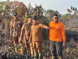 Bahasan Tinjau Lokasi Karhutla di Pontianak Tenggara, Pastikan Api Padam