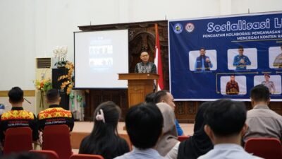 Wali Kota Pontianak, Edi Rusdi Kamtono, saat membuka acara Sosialisasi Literasi Media bersama KNPI dan KPID Kalbar di Aula Rumah Dinas Wali Kota, Rabu (21/1).