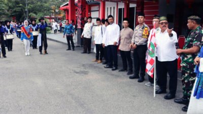 Para peserta Pawai Ta’aruf Ramadhan, Minggu (15/2/2026).