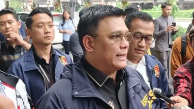 Direktur Tindak Pidana Ekonomi Khusus (Dirtipideksus) Brigjen Pol. Ade Safri Simanjuntak memberikan keterangan pers