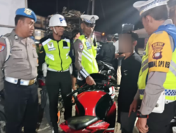 Sasar 7 Titik di Jalan Juang, Polres Melawi Tindak Tegas Pengguna Knalpot Brong