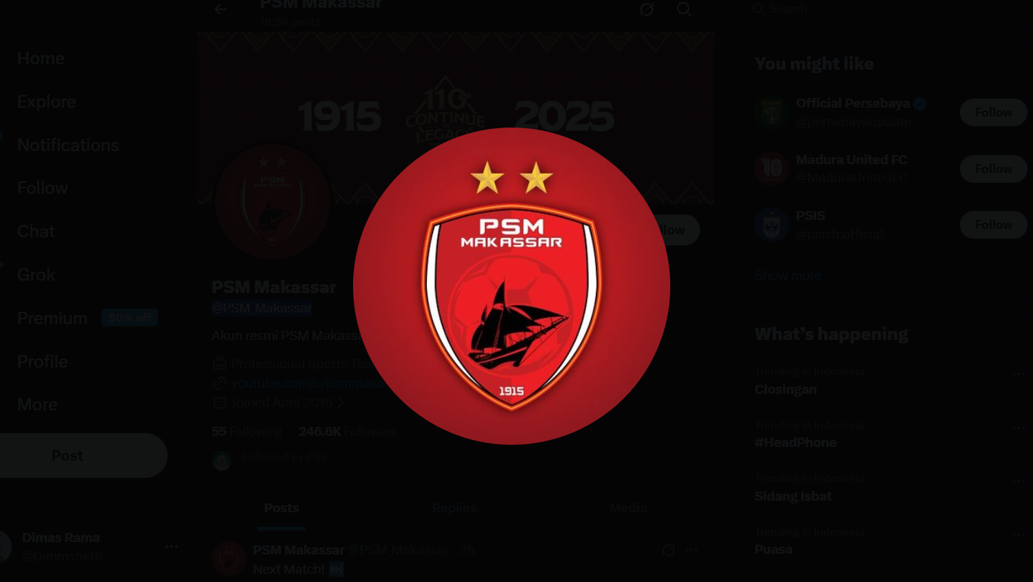 Sikap PSM Makassar Terkait Kasus Ricky Pratama