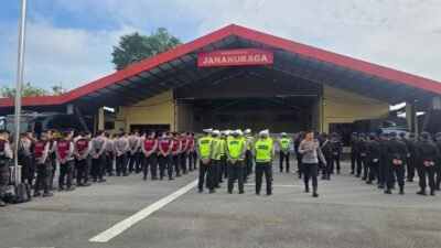Polda Kalbar gelar apel perdana Operasi Liong Kapuas 2026.
