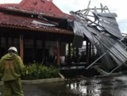 Cuaca Ekstrem Klaten Sebabkan Pohon Tumbang dan Kerusakan Atap Bangunan di Tiga Desa