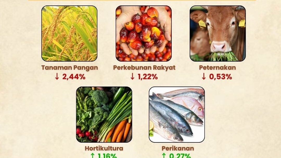 Infografis BPS mengenai Dinamika Nilai Tukar Petani (NTP) Kalimantan Barat menurut subsektor pada Januari 2026. (Dok. HO/Faktakalbar.id)