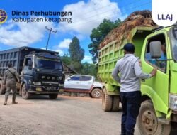 Amankan Perbaikan Jalan, Dishub Ketapang Perketat Pengawasan Muatan di Ruas Pelang