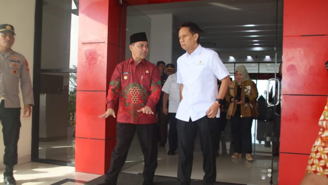 Gubernur Ria Norsan sambut kunjungan kerja Menteri Kesehatan RI Budi Gunadi Sadikin di Kubu Raya.