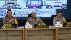 Kapolda Kalbar Irjen Pol Pipit Rismanto saat memimpin jalannya agenda Rapat Pimpinan (Rapim) Tahun 2026 di Graha Khatulistiwa, Pontianak.