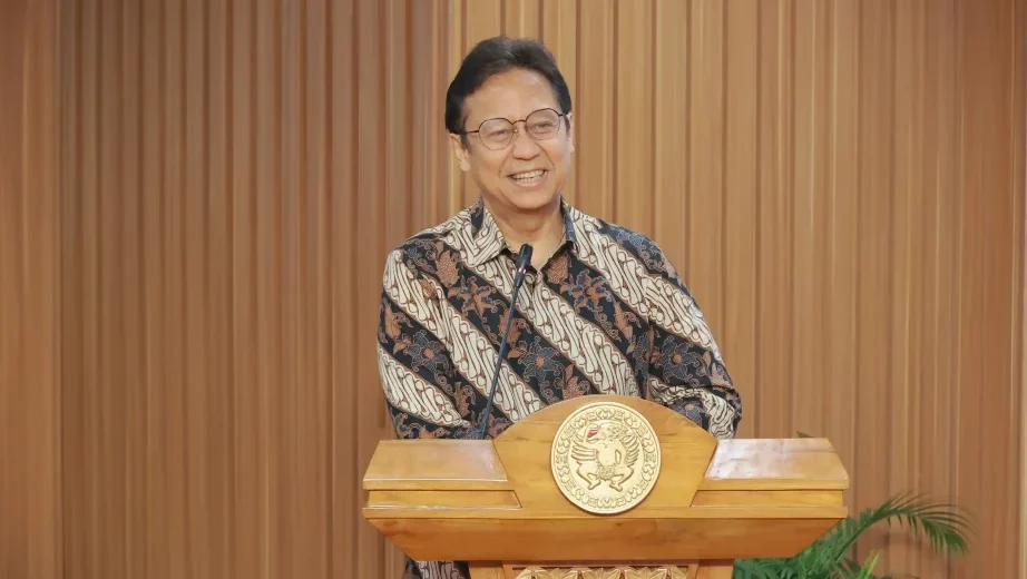 Menteri Kesehatan Budi Gunadi Sadikin saat memberikan keterangan pers terkait penyesuaian data BPJS Kesehatan PBI di Jakarta, Rabu (5/2/2026).