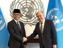 Menlu Sugiono Temui Sekjen PBB, Bahas Masa Depan Palestina