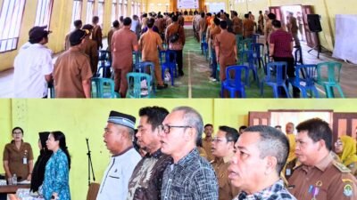 Suasana pembukaan Musyawarah Perencanaan Pembangunan (Musrenbang) RKPD 2027 tingkat Kecamatan Air Upas yang dihadiri anggota DPRD dan tokoh masyarakat di Gedung Serbaguna. (Dok. HO/Faktakalbar.id)