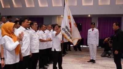 Pelantikan pengurus KONI Kota Pontianak periode 2025-2029 oleh Wali Kota Pontianak Edi Rusdi Kamtono di Hotel Mercure. (Dok. HO/Faktakalbar.id)