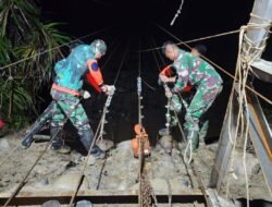 Progres Pembangunan Jembatan Gantung Pidie Jaya Capai 65 Persen