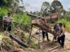 Polsek Sekayam Musnahkan 6 Mesin PETI di Desa Raut Muara
