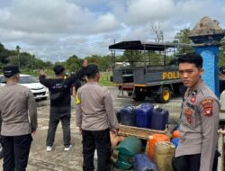 Respons Kelangkaan BBM, Polres Kapuas Hulu Amankan Puluhan Jerigen dan Tangki Siluman di SPBU