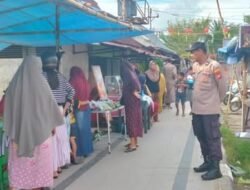 Polsek Simpang Hilir Amankan Pasar Juadah Teluk Melano Jelang Buka Puasa