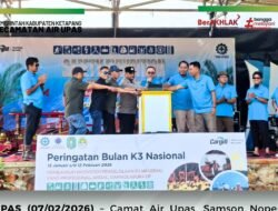 Camat Air Upas Hadiri Puncak Peringatan Bulan K3 Nasional PT Cargill