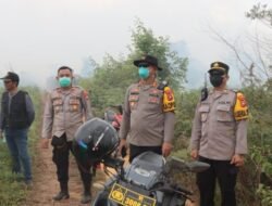 Polres Mempawah Groundcheck Titik Hotspot Karhutla di Desa Anjungan Dalam
