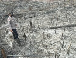 Antisipasi Kebakaran Lahan, Polsek Noyan Lakukan Ground Check Titik Hotspot di Desa Empoto