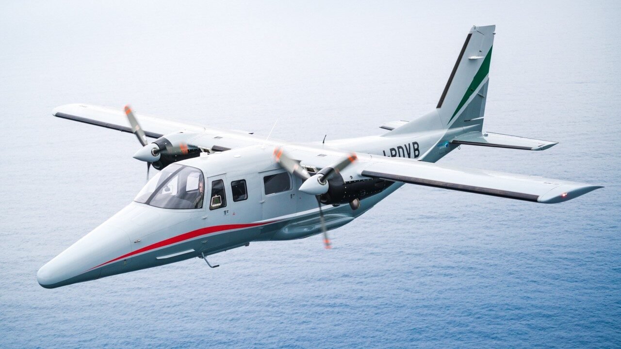 Pesawat turboprop bermesin ganda A-VIATOR AP.68TP-600 produksi Vulcanair yang akan digunakan TNI AL. (Dok. Ist)