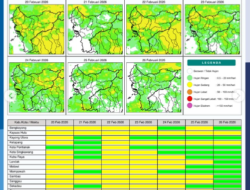 Prakiraan Cuaca Kalimantan Barat Jumat 20 Februari 2026: Waspada Hujan Lebat dan Angin Kencang