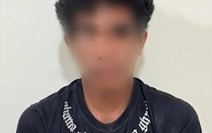 Tersangka F pelaku tindak pidana pencabulan terhadap anak di bawah umur. (Dok. Polres Sekadau)