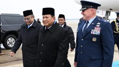 Kedatangan Presiden Prabowo Subianto di Washington DC dalam rangka kunjungan kerja Business Summit. (Dok. HO/Faktakalbar.id)