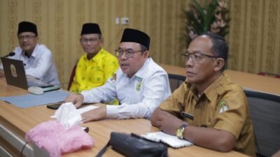 Suasana Rapat Kerja Daerah (Rakerda) LPTQ Kabupaten Ketapang yang dipusatkan di ruang Vicon Kantor Bupati untuk membahas persiapan MTQ XXXIII. (Dok. HO/Faktakalbar.id)
