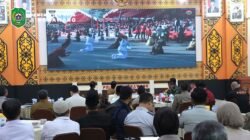 Suasana Rapat Koordinasi Lintas Sektoral pengamanan Imlek dan Cap Go Meh 2026 di Aula Polres Singkawang yang dihadiri Wali Kota Tjhai Chui Mie. (Dok. HO/Faktakalbar.id)