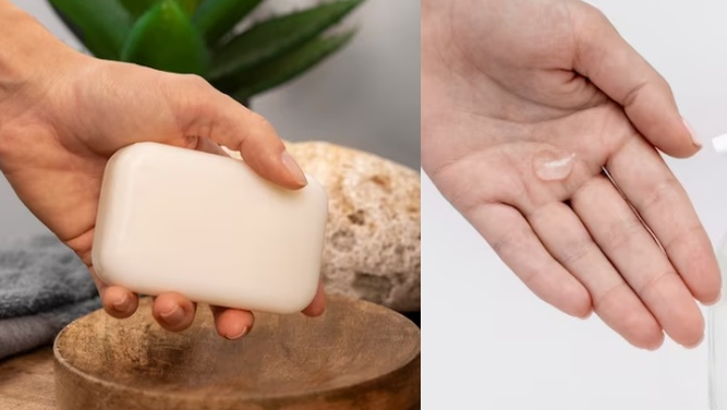 "Mana yang lebih bersih untuk kulit? Simak perbandingan tingkat higienis antara sabun batang dan sabun cair serta tips cara menyimpannya agar tetap sehat. "
