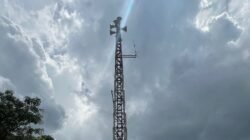 tower sirine tsunami di Desa Kembang, Kecamatan Pacitan, sebagai langkah antisipasi bencana.