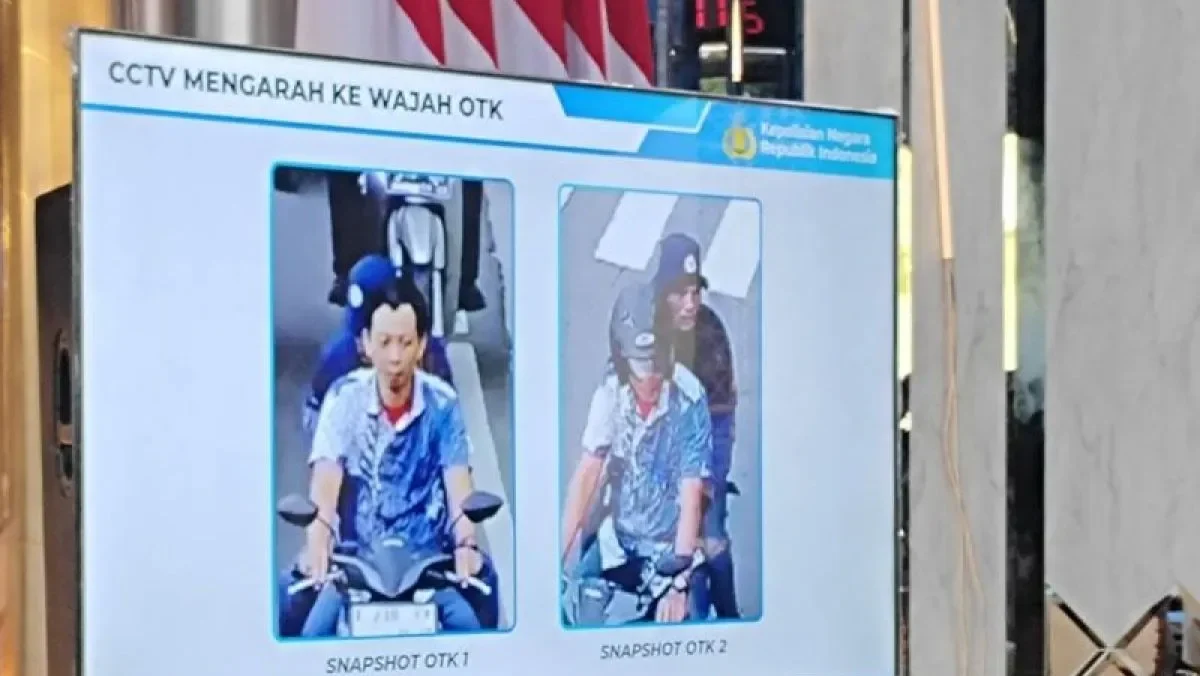 Foto dua terduga pelaku penyiraman air keras terhadap Wakil Koordinator Komisi untuk Orang Hilang dan Korban Tindak Kekerasan (KontraS) Andrie Yunus
