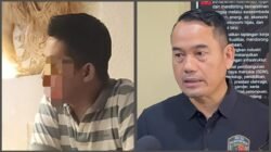 Kolase, Direktur Reserse Kriminal Khusus Polda Kalbar (kanan) dan EC, bos oli palsu di Kalbar yang kini berstatus tersangka (kiri), EC pernah berupaya mengkriminalisasi CEO Fakta Kalbar usai jaringan bisnis ilegalnya dibongkar.