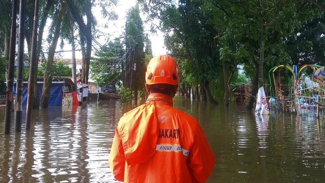 Lokasi terdampak banjir di Joglo, Kecamatan Kembangan, Kota Jakarta Barat, Provinsi DKI Jakarta (8/3). (Dok. BPBD DKI Jakarta)